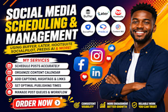 schedule post via buffer later hootsuite socialpilot predis ai content360 ig fb