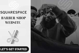 create your squarespace hair stylist, barber shop, beauty, grooming website