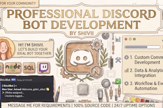 develop a custom discord bot with nodejs and API integration