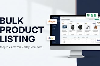 do allegro amazon ebay bol com product bulk listing upload