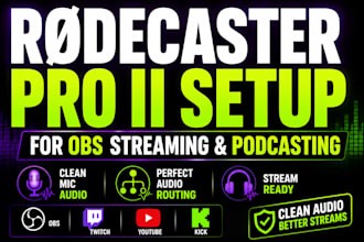 setup rodecaster pro 2 for obs streaming and podcasting
