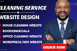 cleaning service website, office cleaning, house cleaning bookking koala