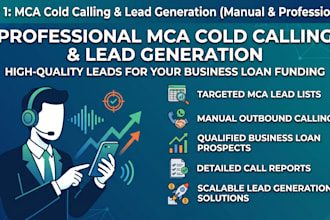 do professional mca cold calling for business loan lead generation