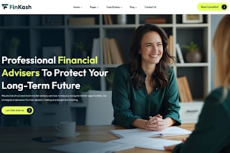 design wix loan website lending company mortgage broker fintech finance website