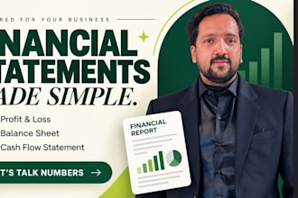 prepare profit or loss, cashflows and financial statements for all your needs