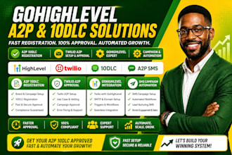 fix gohighlevel a2p 10dlc SMS registration approval twilio a2p