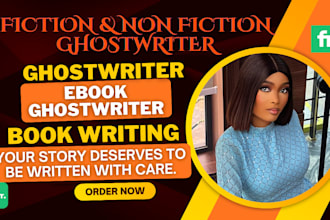 ghostwrite fiction non fiction book as ebook ghostwriter book writer
