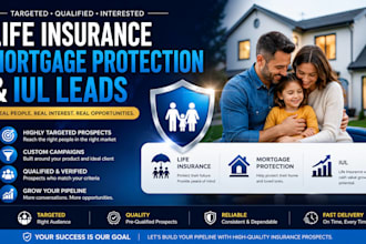 generate life insurance, mortgage protection and iul leads