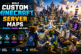 build custom minecraft server maps, spawns, lobbies and hubs