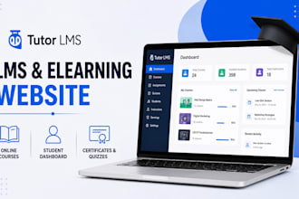 build wordpress lms elearning website with tutor lms pro