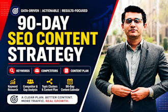 be your SEO content strategist and create a 90 day content plan