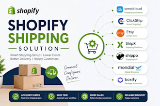 shopify shipping solution sendcloud clickship etsy shipx shippo mondial boxify