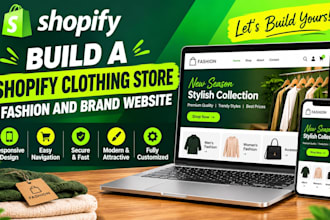 build a shopify clothing store fashion and brand website
