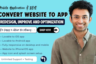 convert website to app, lovable to ios and android app, webview app, web to app