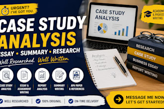 do urgent essay writing, case study analysis, summary, and research writing