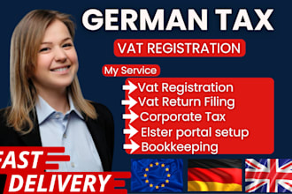 do german vat registration , germany tax filing, vat id corporate tax vat return
