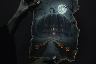 create custom halloween art