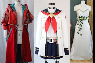 sew fabric cosplay anime costume commission fabric outfit cosplay creation