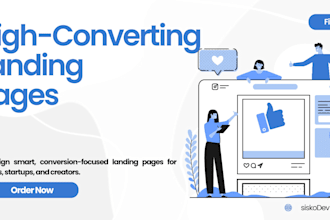 design a high converting landing page or store landing page