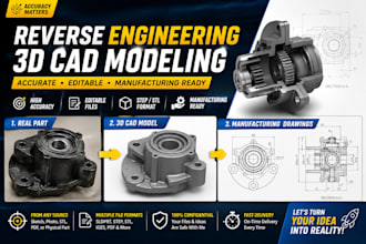reverse engineer mechanical part into 3d cad model