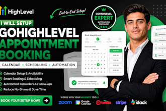 setup gohighlevel appointment booking calendar ghl automation