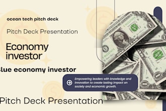 design ocean tech pitch deck blue economy investor pitch deck