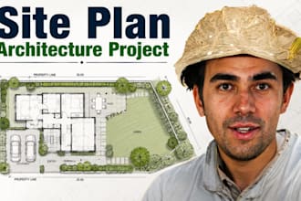 draw site plan, plot plan and permit ready architectural plan