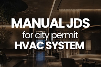 do hvac manual j d s calculations and duct design for city permit, hvac design