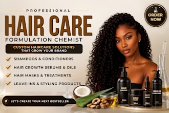 create a custom scalp care and hair growth formulation