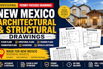design structural engineering and architectural drawings for new mexico, texas
