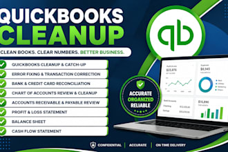 clean up quickbooks, fix errors and prepare audit ready financial statements