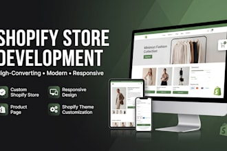 create and customize your shopify store