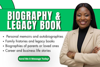 ghostwrite your biography personal history or legacy book for KDP