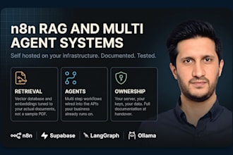 build ai automation, n8n ai agent, multi agent rag and api integration