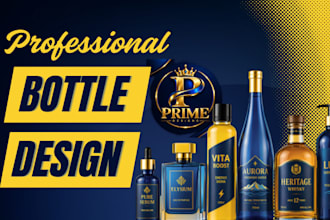 do professional product label design or bottle label design