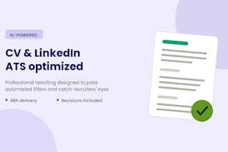 rewrite your CV and linkedin profile ats optimized