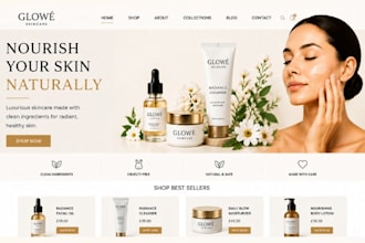 build squarespace skincare website beauty brand cosmetic store website design