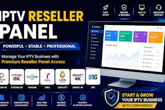 deliver reseller panel, dream 4k, strong8k,tivione,trex,lion ott,smart4k,b1g