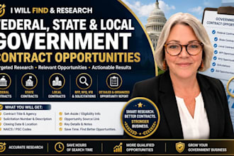 research federal, state and local government contract opportunities any where