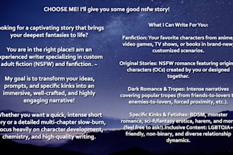 write a good nsfw story for you