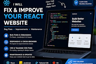 fix and improve your react frontend project