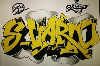 create a unique graffiti design for you