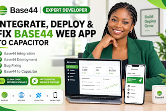integrate base44 expert deploy base44 web app and bug fixing base44 to capacitor
