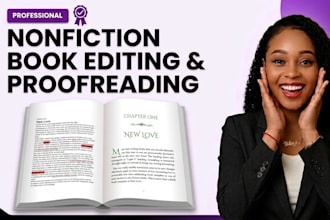 edit and proofread your nonfiction book or manuscript