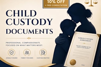draft child custody agreements family law and guardianship documents