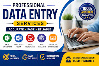 be your data entry operator