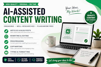 provide ai assisted content and copywriting