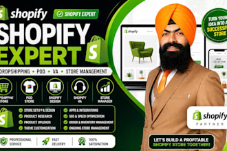 shopify dropshipping shopify pod store shopify va shopify design store manager
