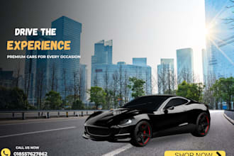 do luxury and professional car ads for facebook  instagram
