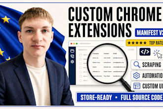 build or fix custom chrome extensions and manifest v3
